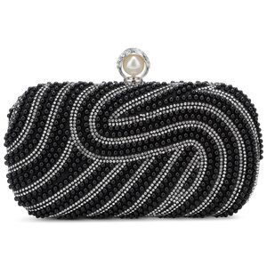 6399 Pearl Clutch Evening Bags Wedding Bridal Beaded Purses Small